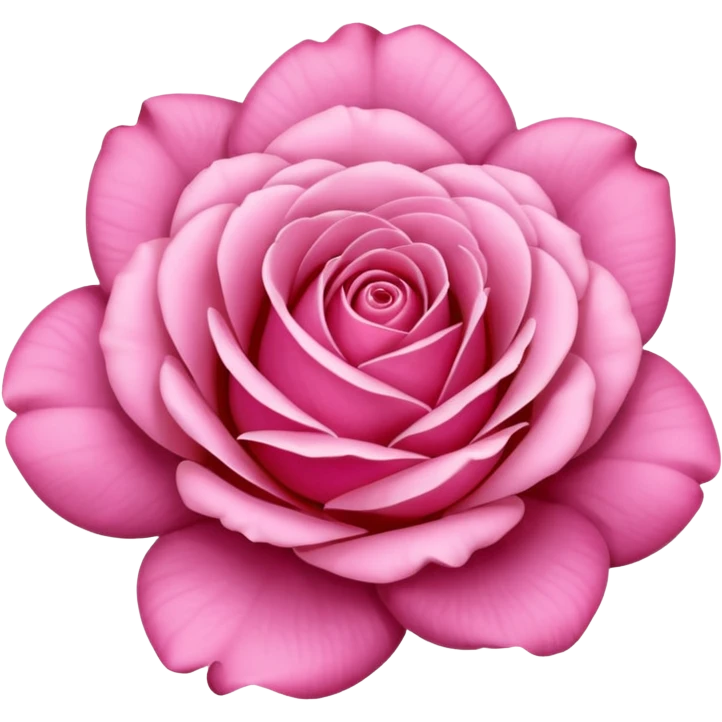 Pink rose emoji