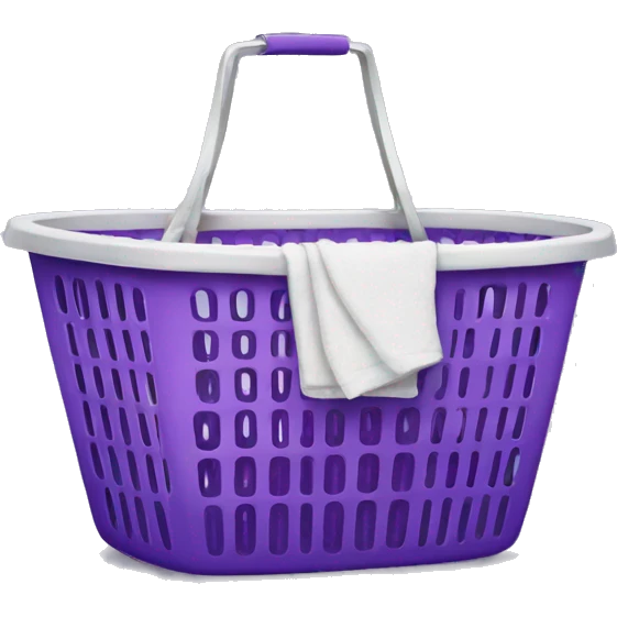 Purple laundry basket  emoji