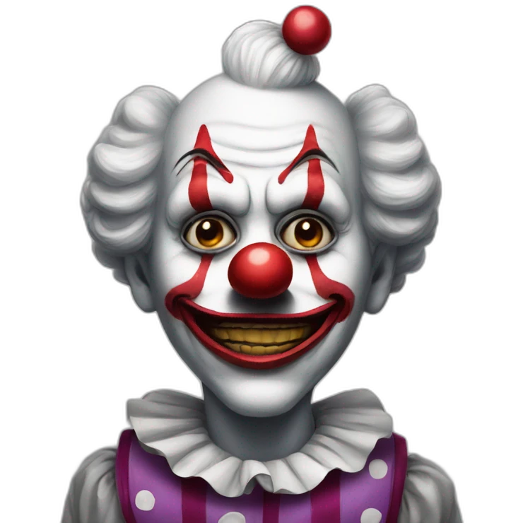 Clown creepy emoji