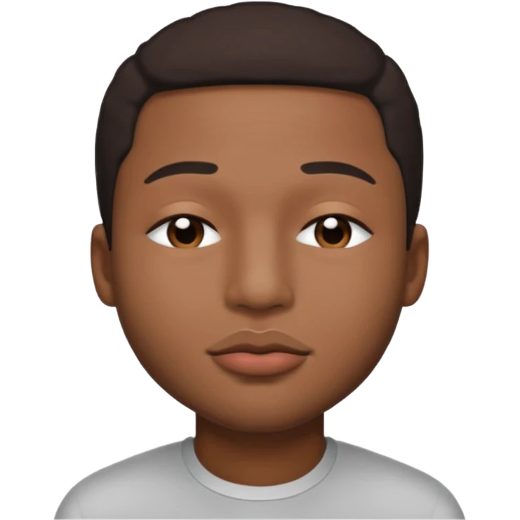 ishowspeed lips closed and eyes closed black male biracial emoji