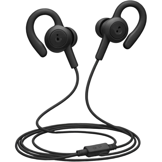 old wired earphones emoji