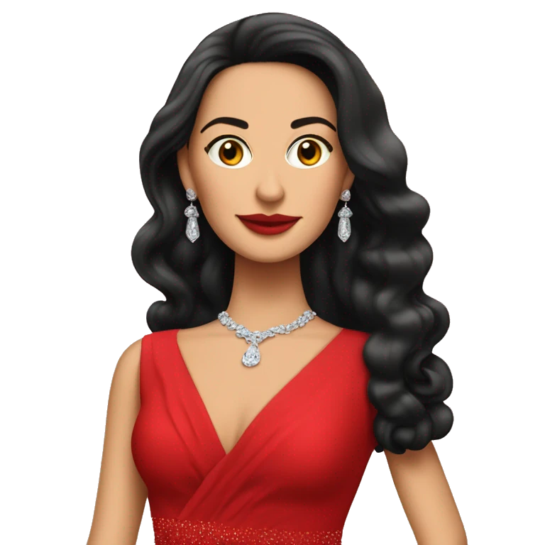Isabel Díaz Ayuso in a luxurious red dress from a private party.  emoji