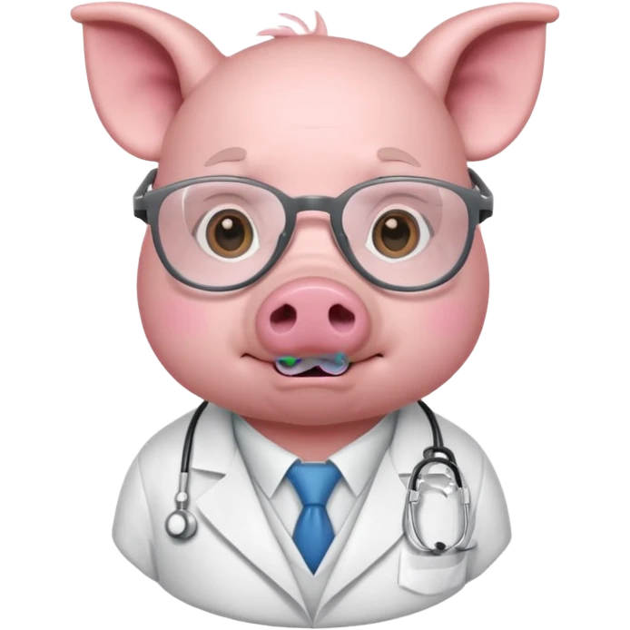 doctor pig emoji