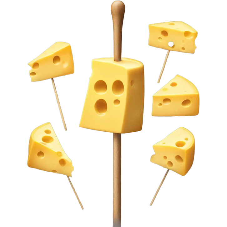 Giant cheese on a stick emoji