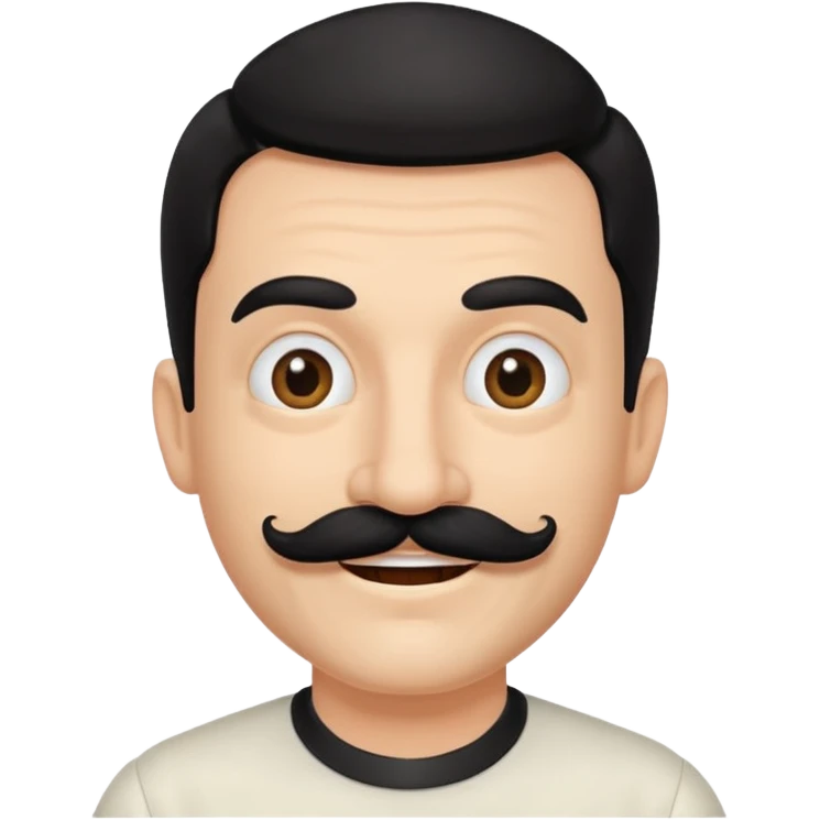 Fool with moustache emoji