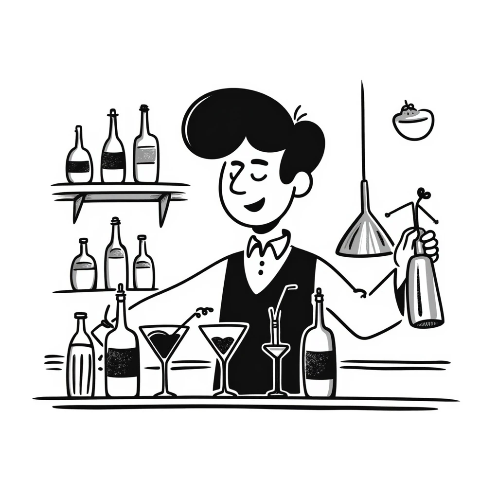 bartender mixing drinks emoji