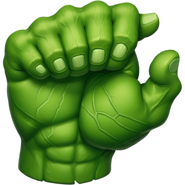 big muscular green cool hulks fist  emoji
