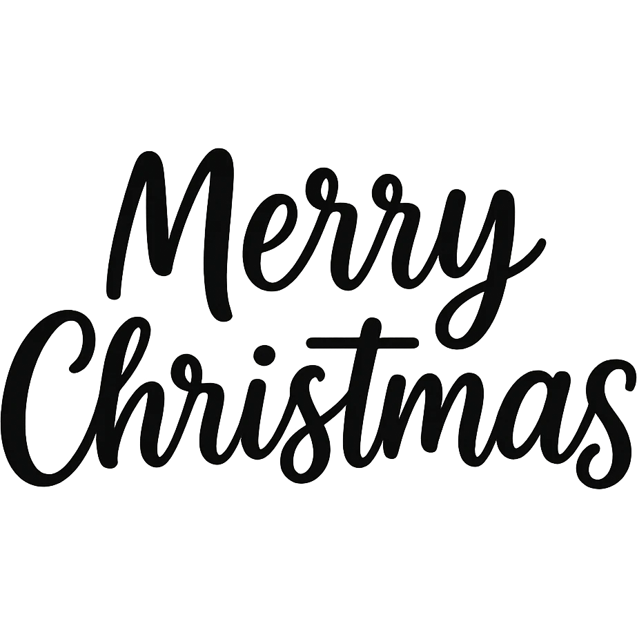 Merry Christmas  text , remove background emoji
