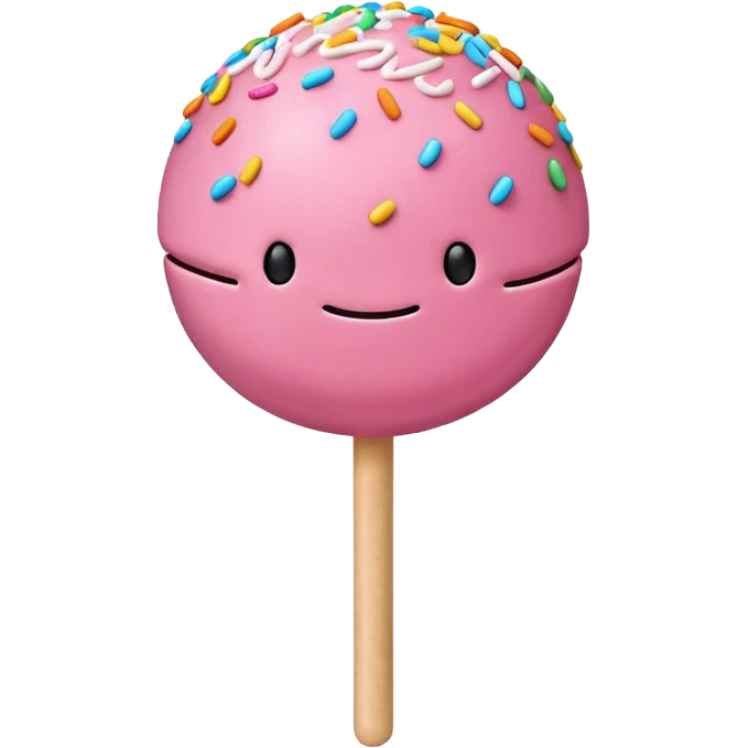 pink cake pop emoji