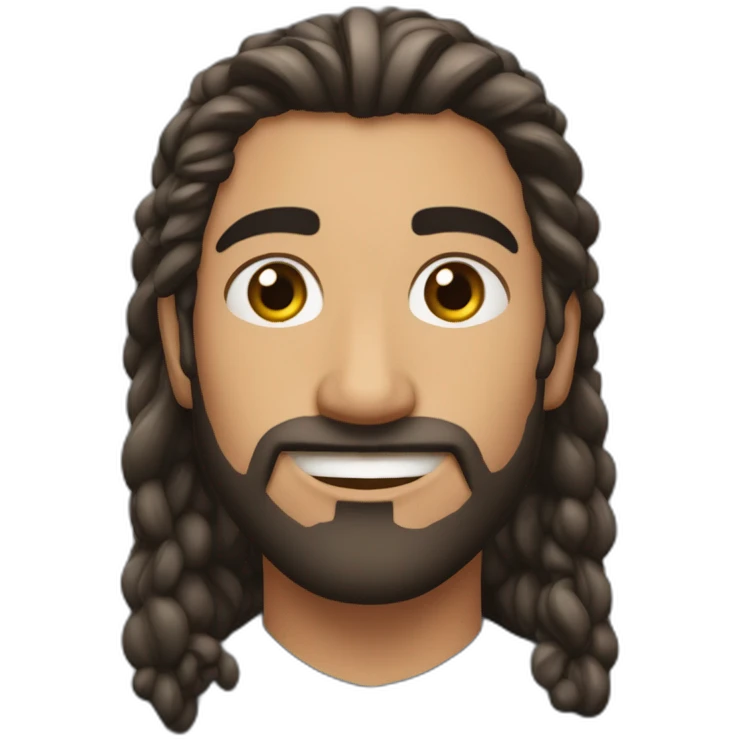 un chaval de 18 años gitano, con barba mal afeitada, granos y el pelo grasiento emoji