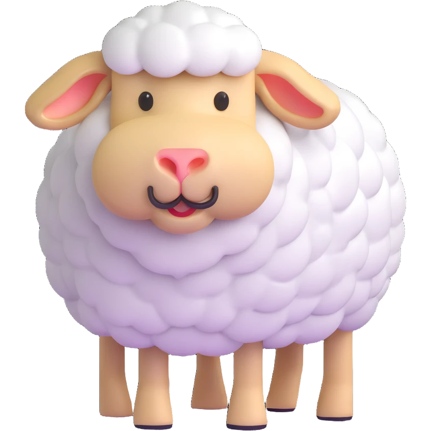 Minecraft sheep emoji