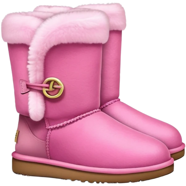 Cute pink Ugg boots  emoji