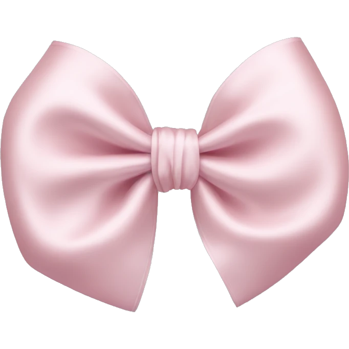 light pastel pink silk bow  emoji
