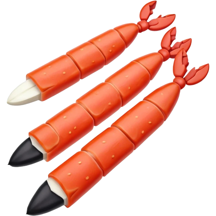 crab sticks, minimal, simple, clear emoji