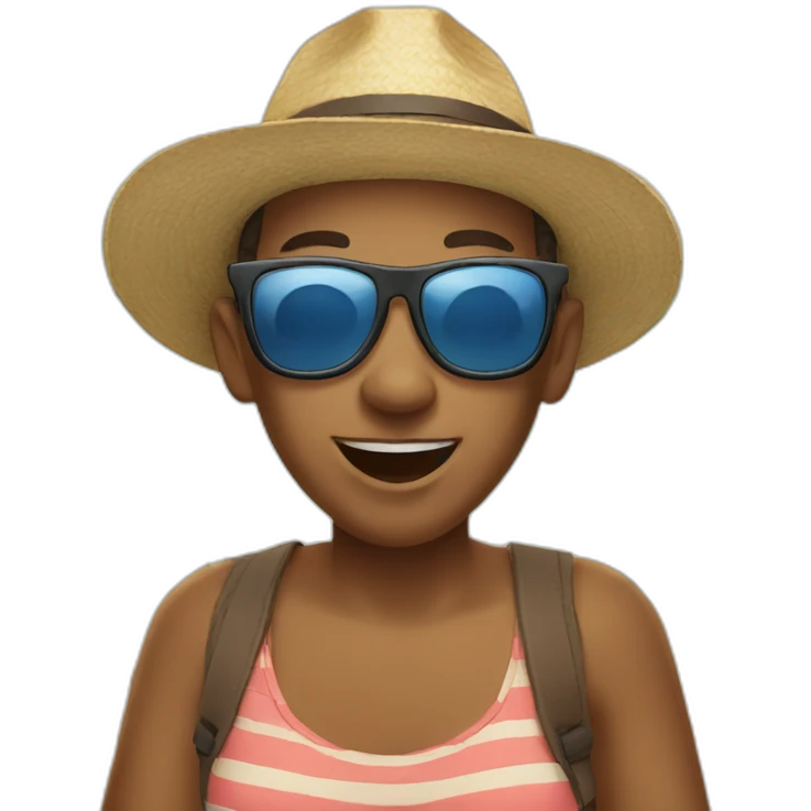 icon on vacation emoji