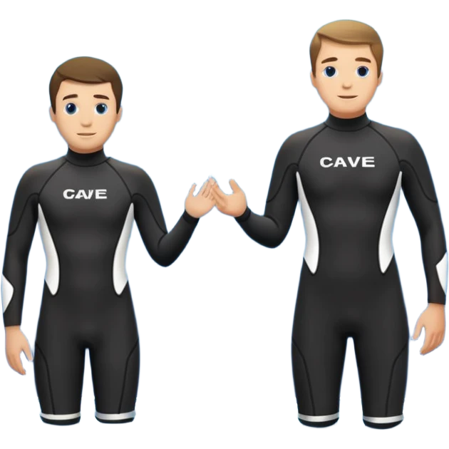 "Cave Divers" written as a logo emoji