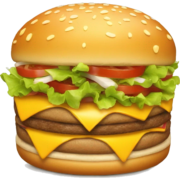 happy burger emoji
