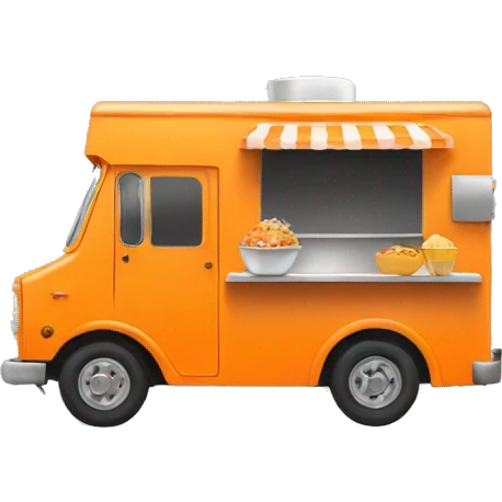 LIGHT Orange Food truck emoji