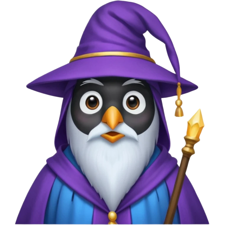 Penguin Wizard emoji