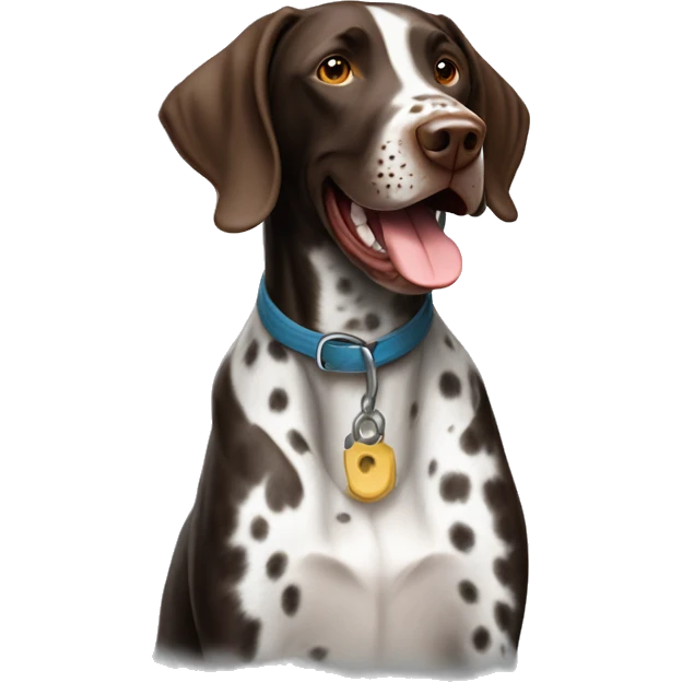 Happy German Shorthaired Pointer  emoji