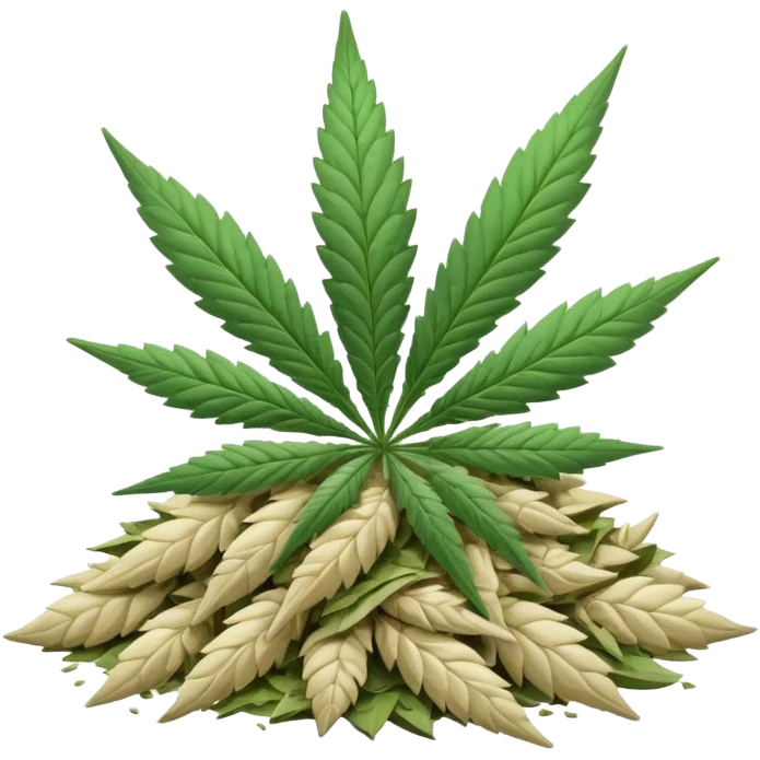 white color marijuana emoji