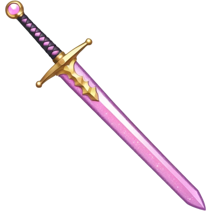 Glitter Sword Pink emoji