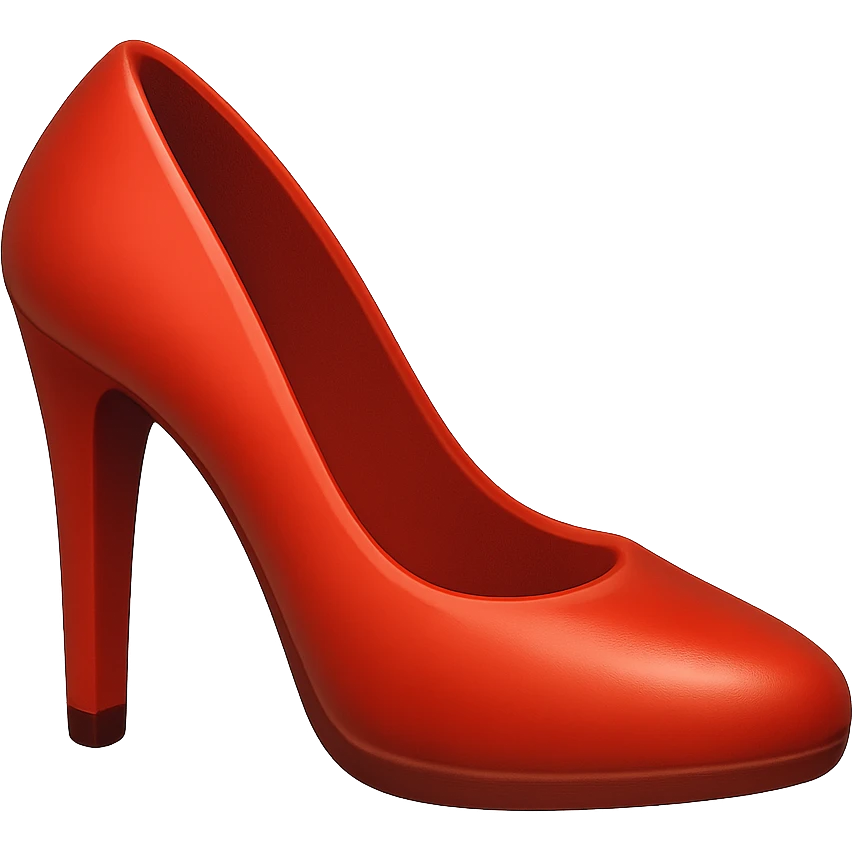 high heel shoe emoji emoji