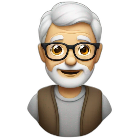 Grandpa with glasses emoji