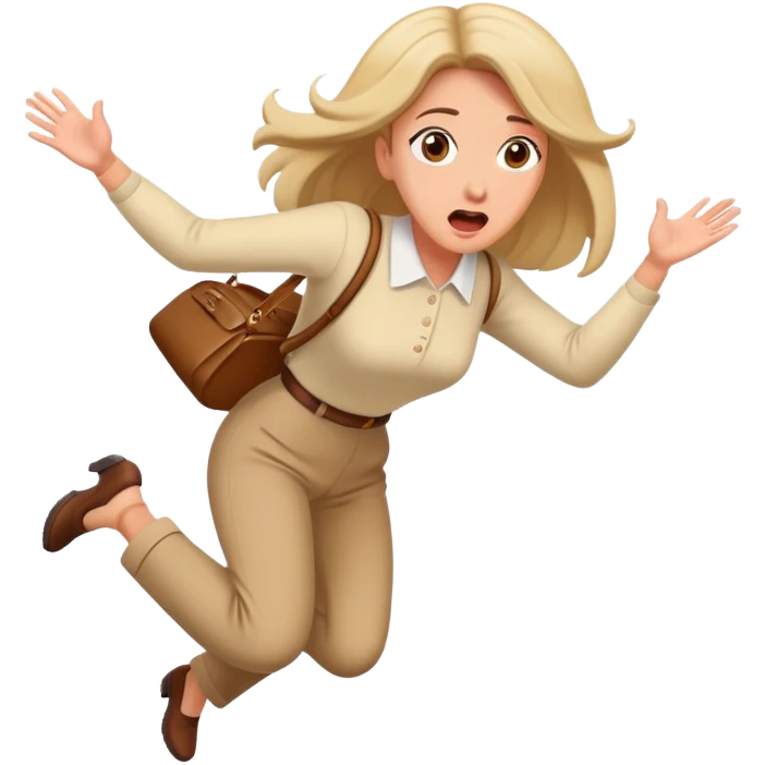 lady tripping  emoji