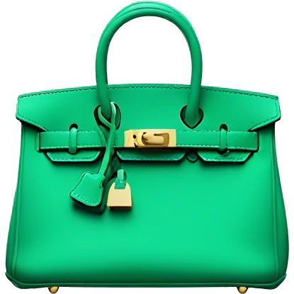  Jade green mini birkin bag emoji