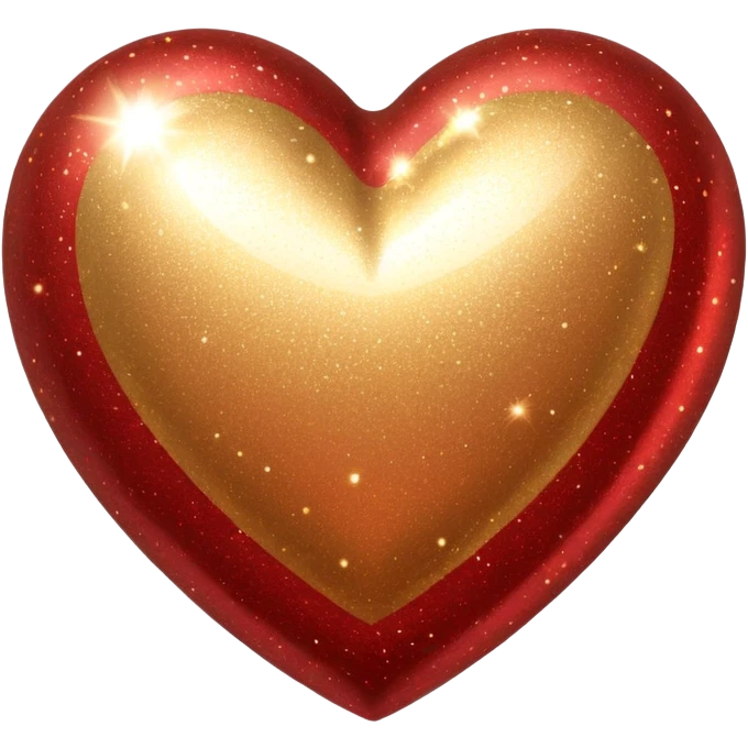 Romantic reddish-golden warm-colored sparkling Valentines vintage aesthetic object item emoji