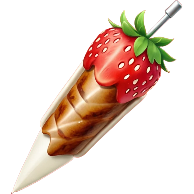 Kebab à la fraise  emoji