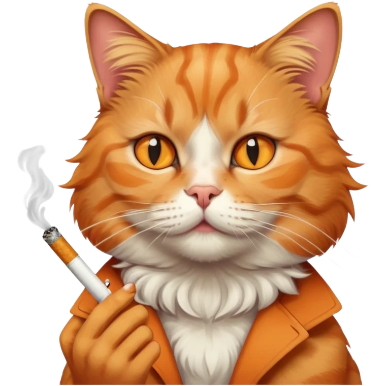cat with ciggaretes emoji