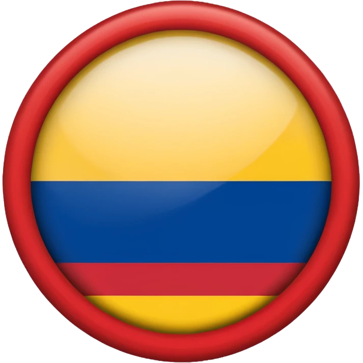 Bandera de colombia circular emoji