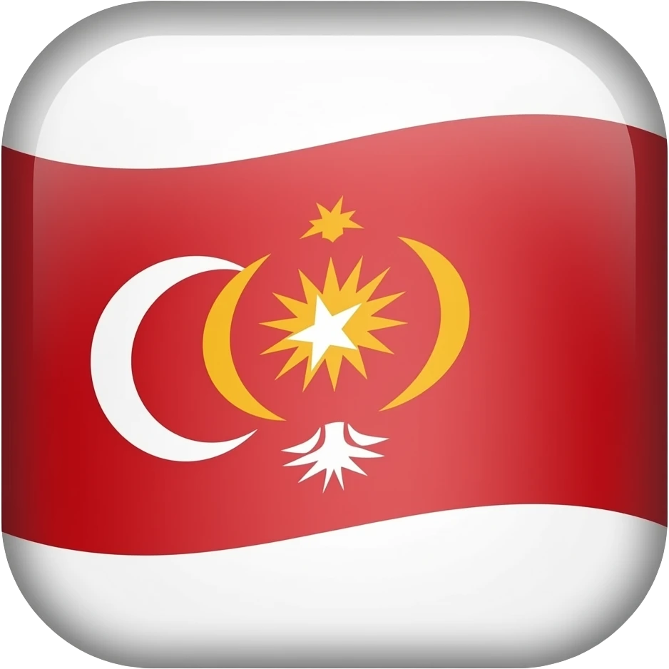 Osmanli 3 hilalli bayrak yap emoji