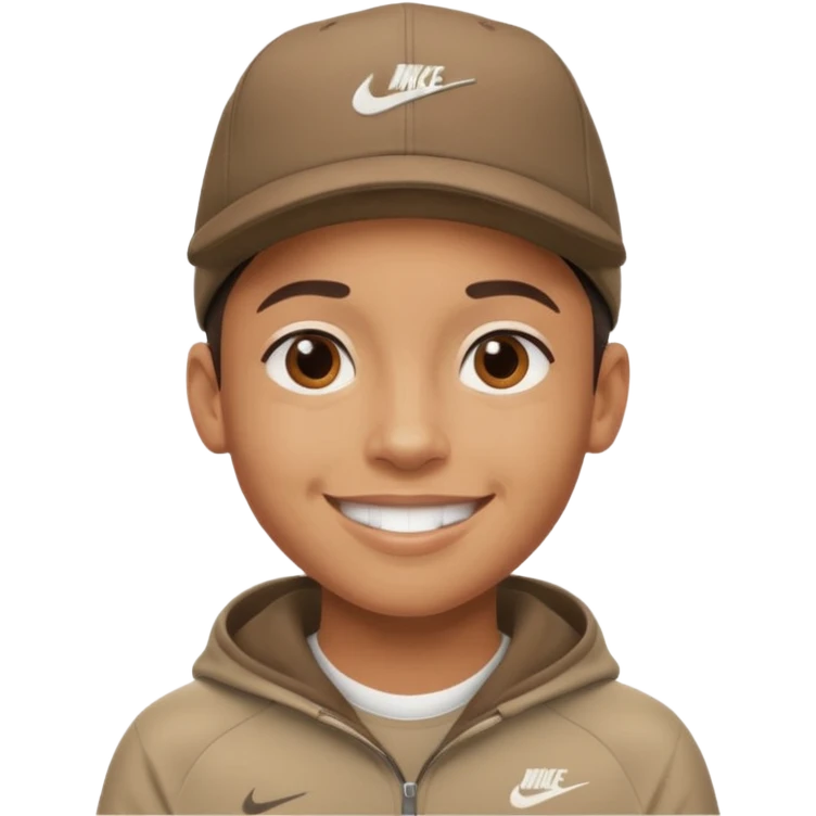 Ragazzo con cappello Nike mulatto che dice di si col police emoji