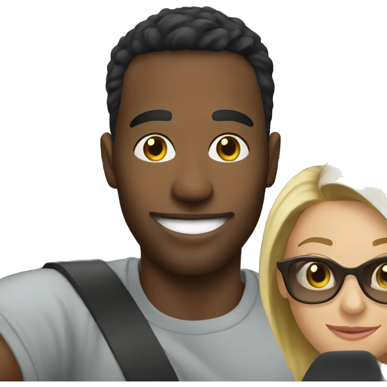 Selfie in car emoji