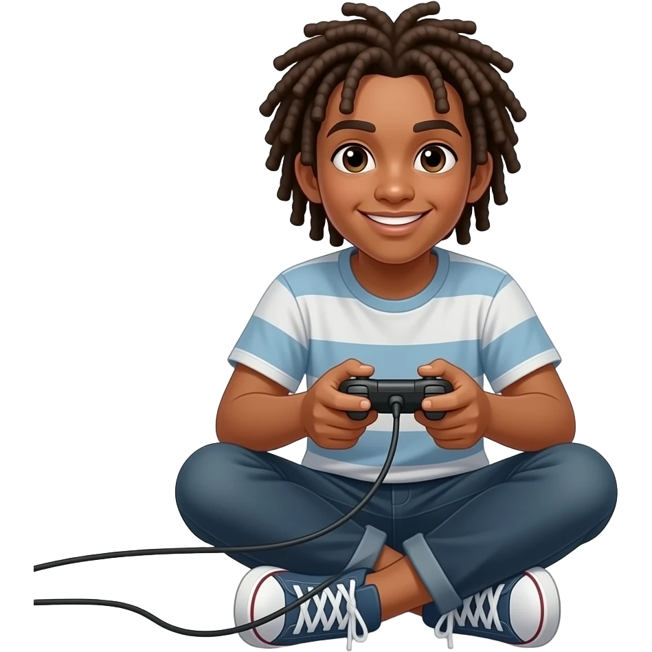 My fav cousin that's dreads n gamer emoji