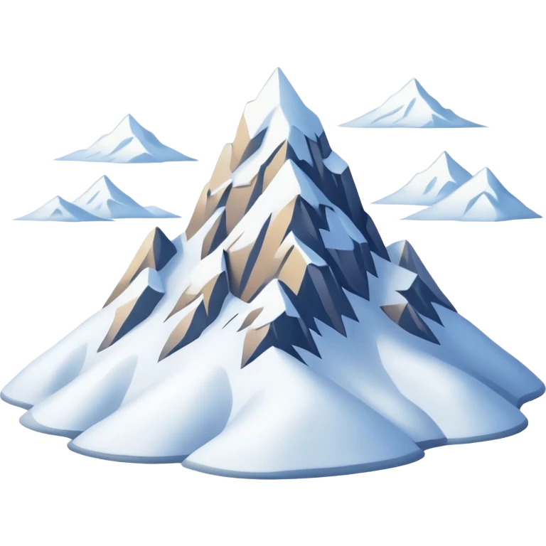 snowy mountain big emoji