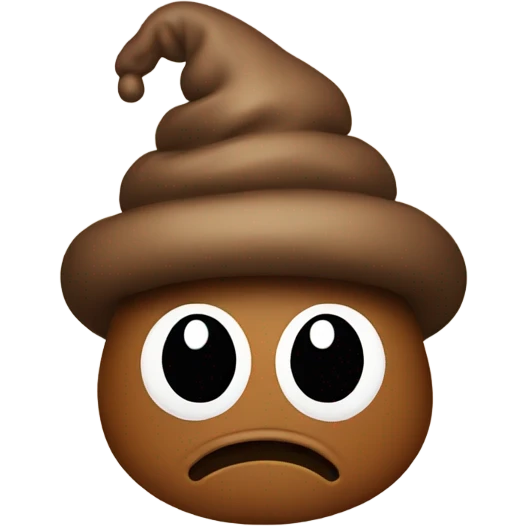 Poop emoji with a hat  emoji