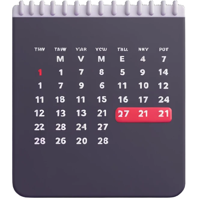 calendar with confirmed rescheduled shift emoji
