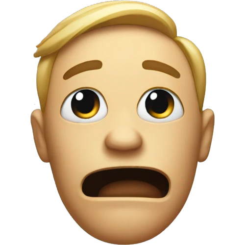Shaking head in disagreement  emoji