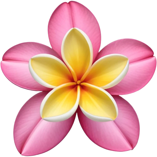 Frangipani Pink flower emoji emoji