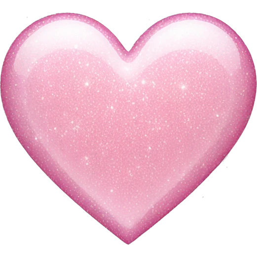 Light pink sparkle heart emoji