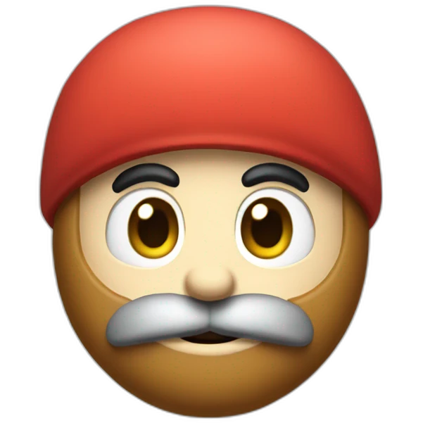 nintendo shy guy with a beard emoji