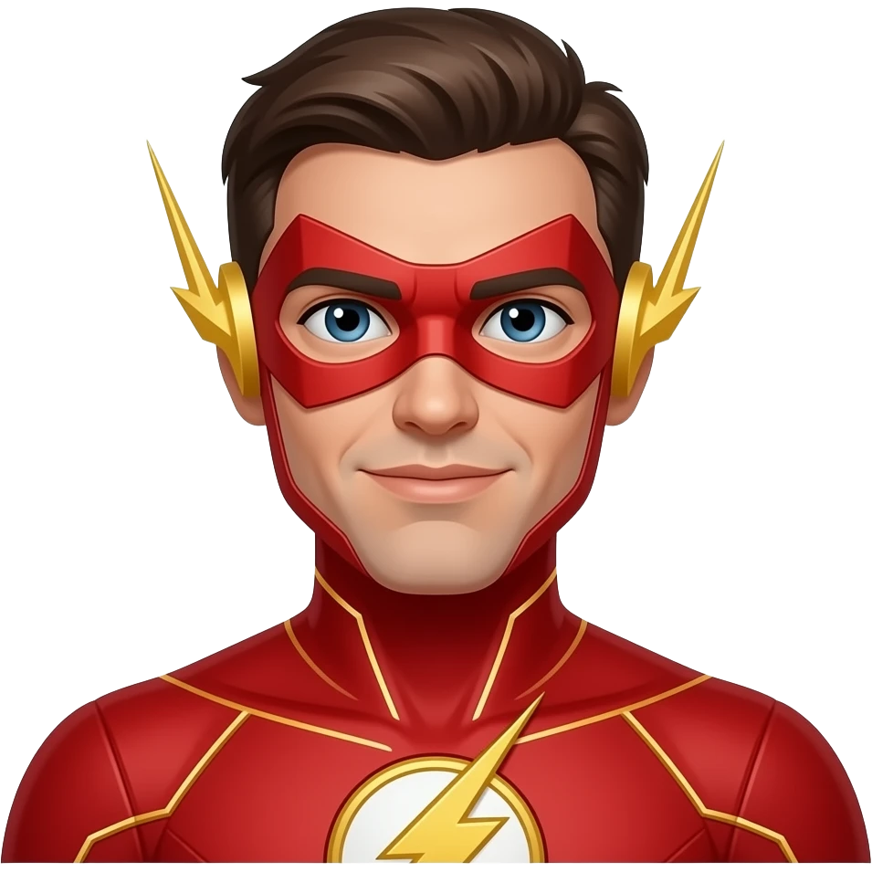 Create an emoji of flash superhero emoji