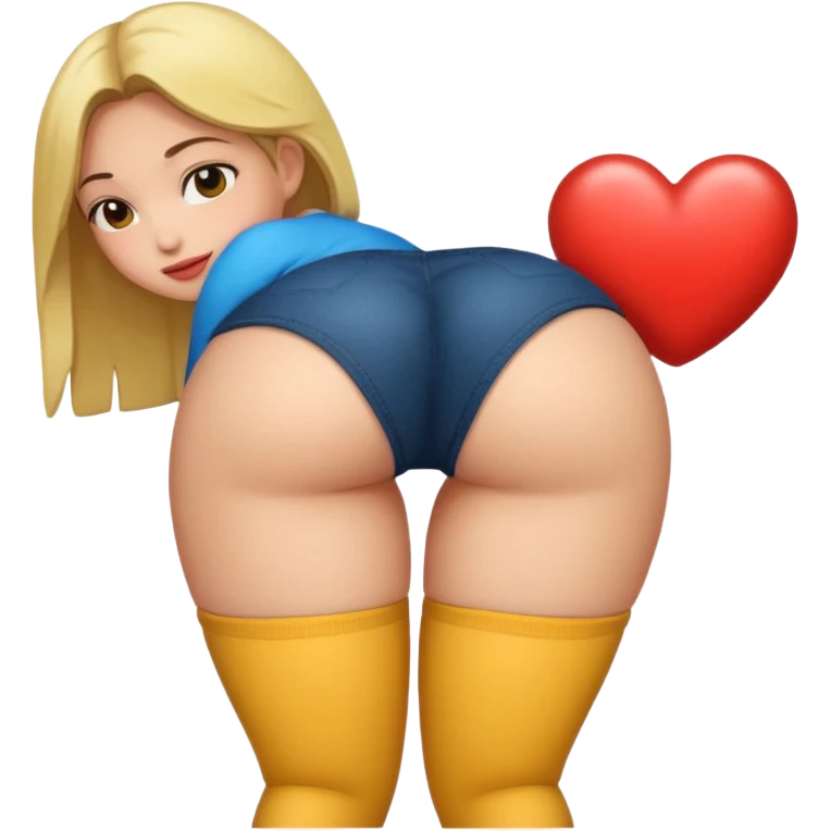 girl with big ass emoji