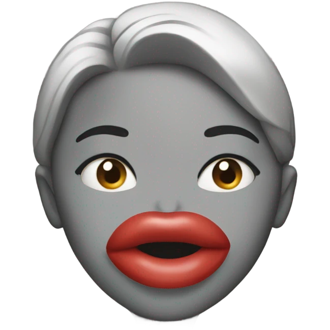 Big kiss from medium tone female  emoji