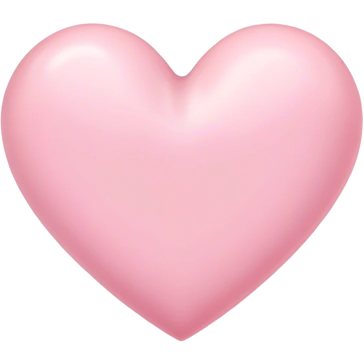 Sweet pastel pink heart  emoji