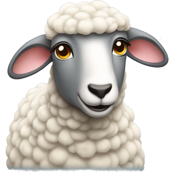 Female sheep emoji